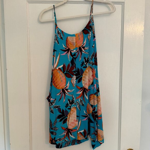 Farm Rio Tropical Print Spaghetti Strap Mini Dress - Size S - Picture 8 of 9